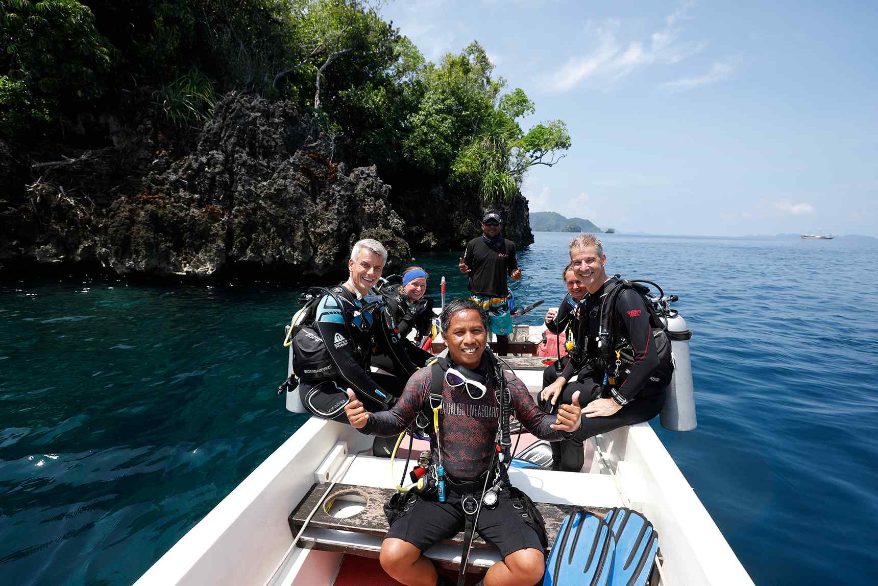 before dive in Raja Ampat