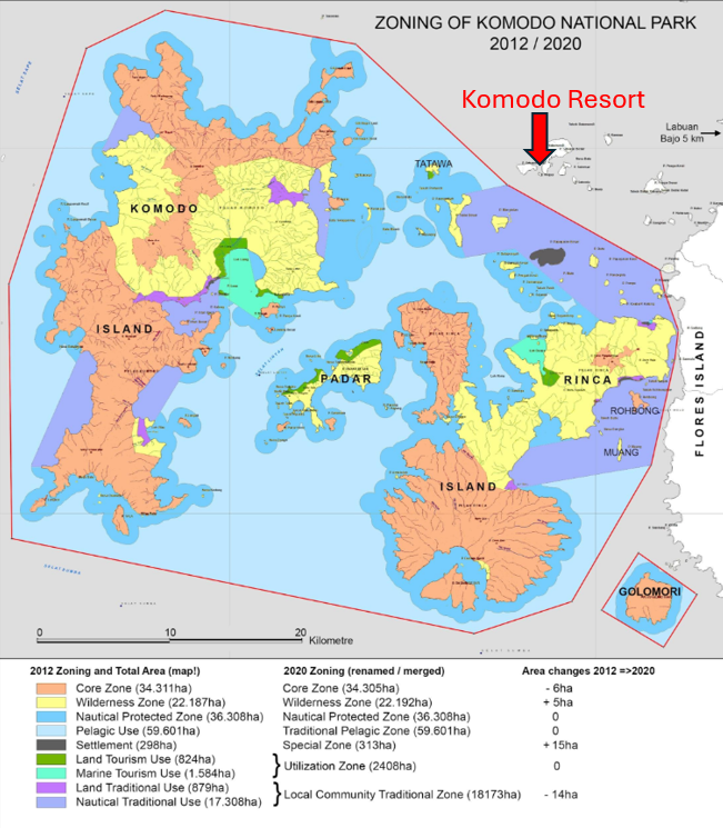 komodo national park map
