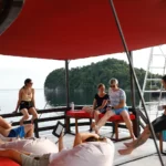 another shot of bridge area where guests can chill and relax between dives