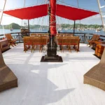 A shot of our liveaboard's sun deck where guests can enjoy the tropical sunlight
