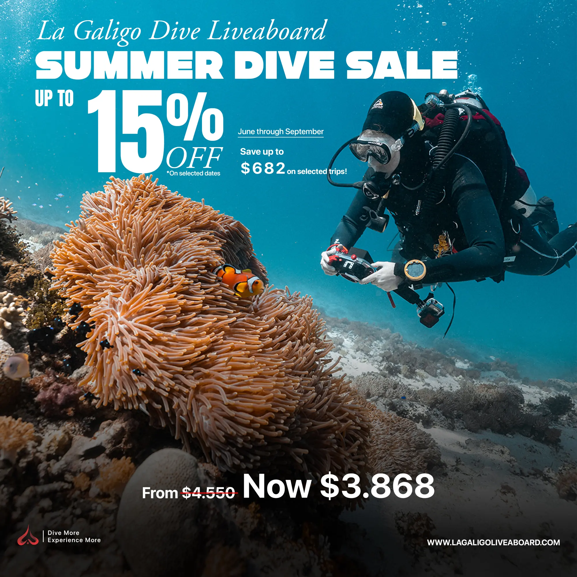 10% OFF of La Galigo Liveaboard's trip to Komodo