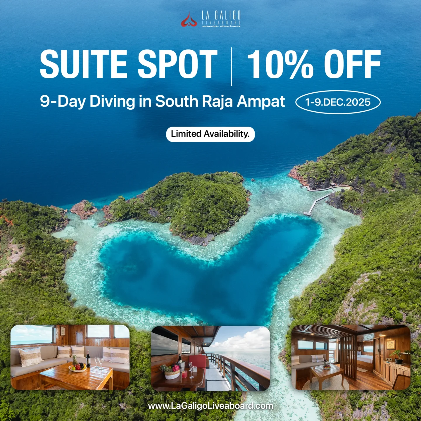 Suite cabin discount | 10% OFF | South Raja Ampat Trip | 1st December 2025